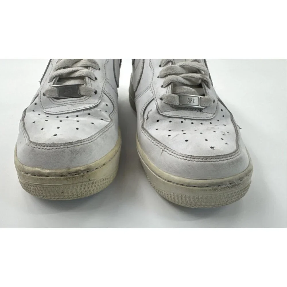 Nike Air Force 1 Shoes Womens 8.5 Low Triple White Athletic Sneakers 315115-112